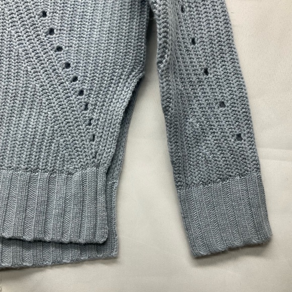 27 Miles Revolve Olive Sweater Size Small Color Mist Wool-Cashmere Coastal Chic - Picture 8 of 12